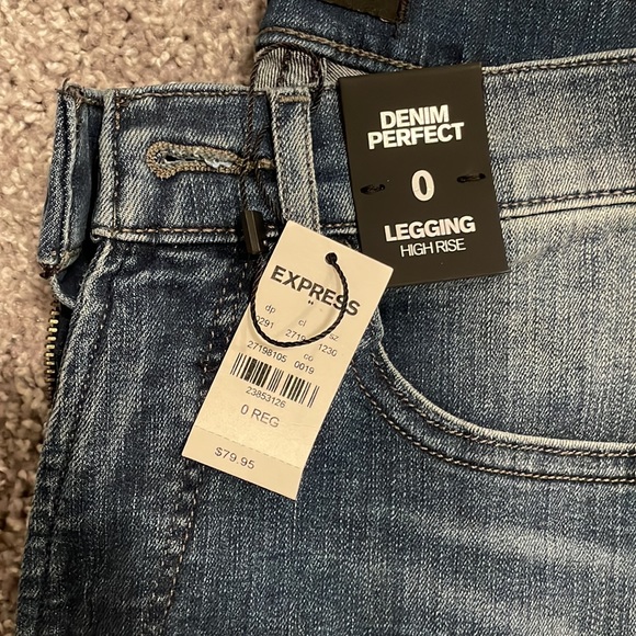 High rise express jeans size 0 - Picture 2 of 5